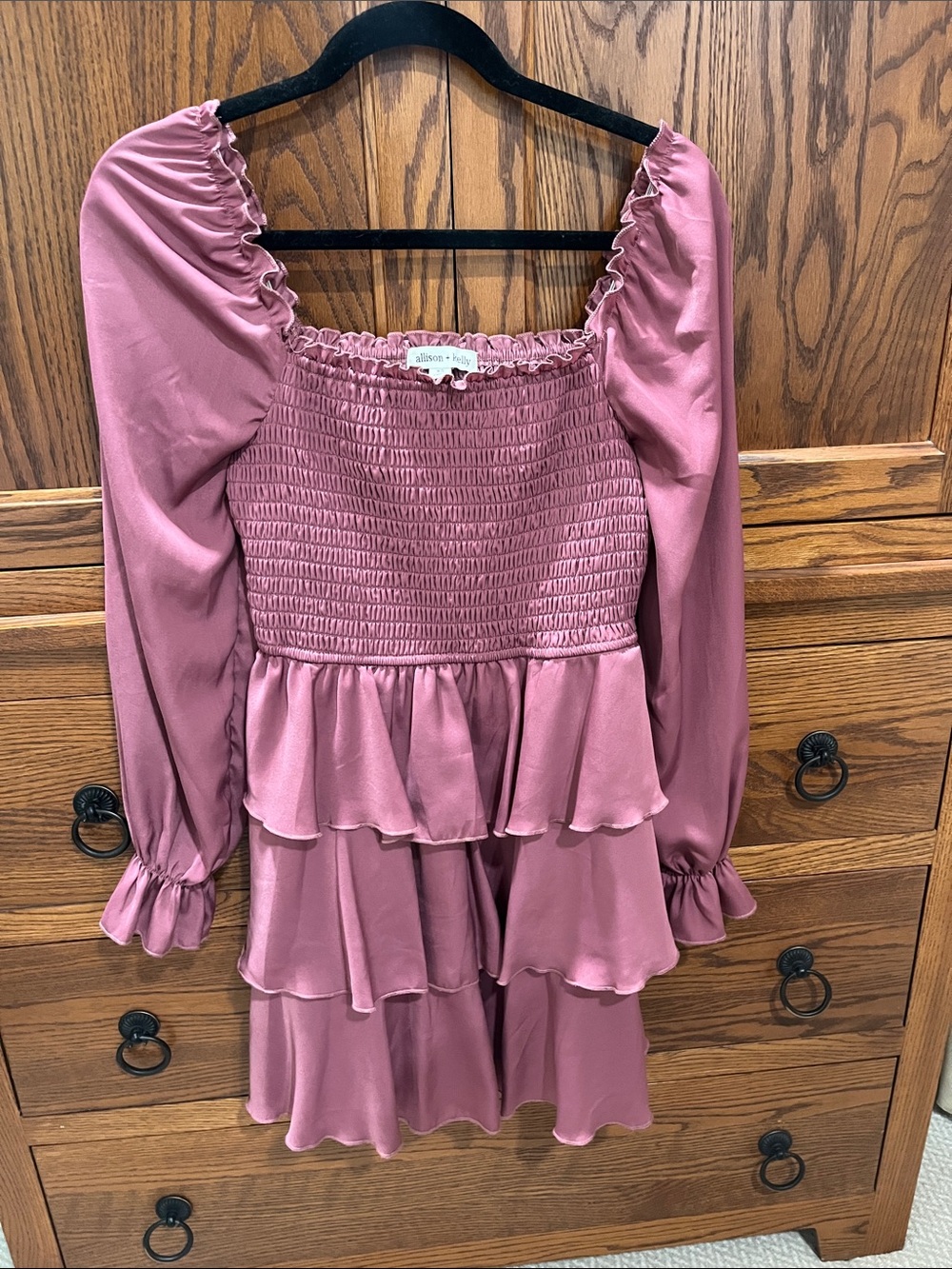 Allison + Kelly Long Sleeve Juniors Dress